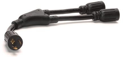 L6-20P to 2 x L6-20R Splitter Cord