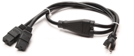 6-20P to 2 x C19 Splitter 