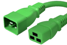 green C20 to C19 power cords