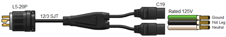 l5-20 splitter cords