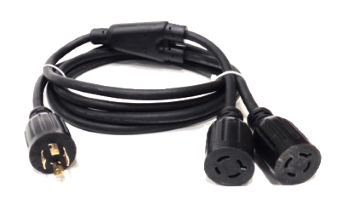 L14-20P to 2 x L14-20R Splitter Cord